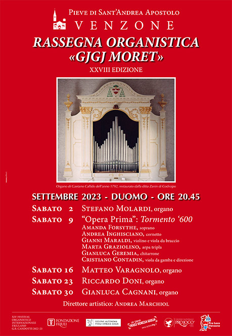 Rassegna organistica "Gjgj Moret" - XXVIII edition