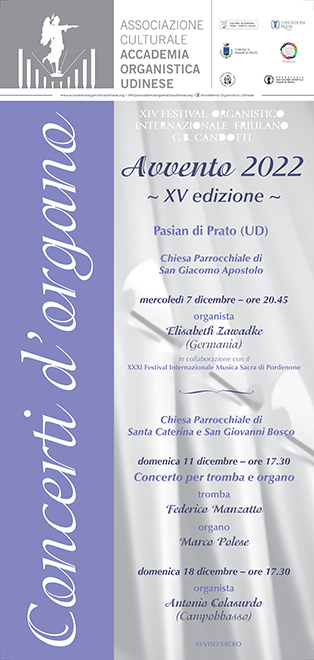 Concerti d'Organo - Pasian di Prato