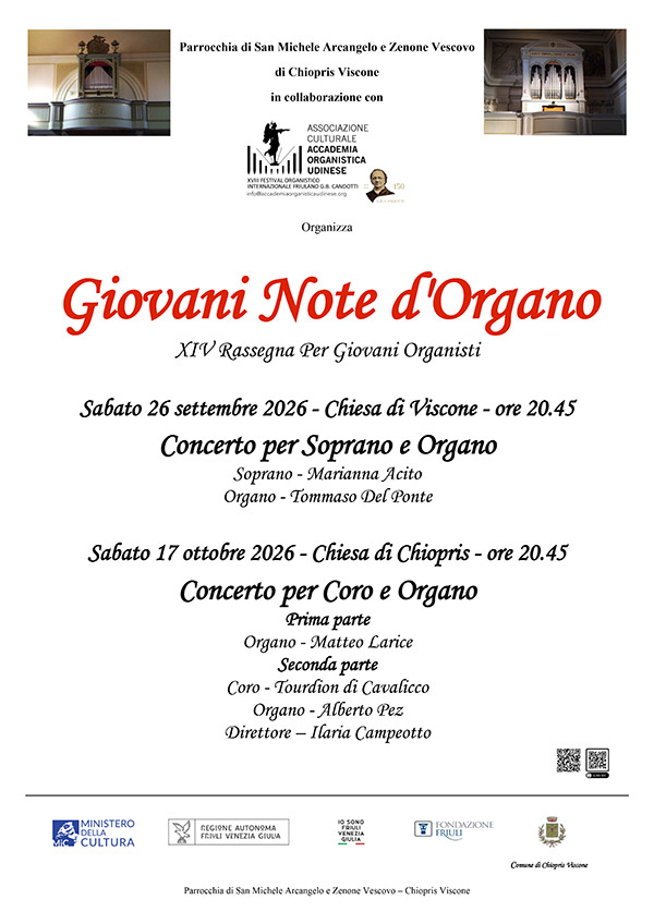 Giovani note d'organo