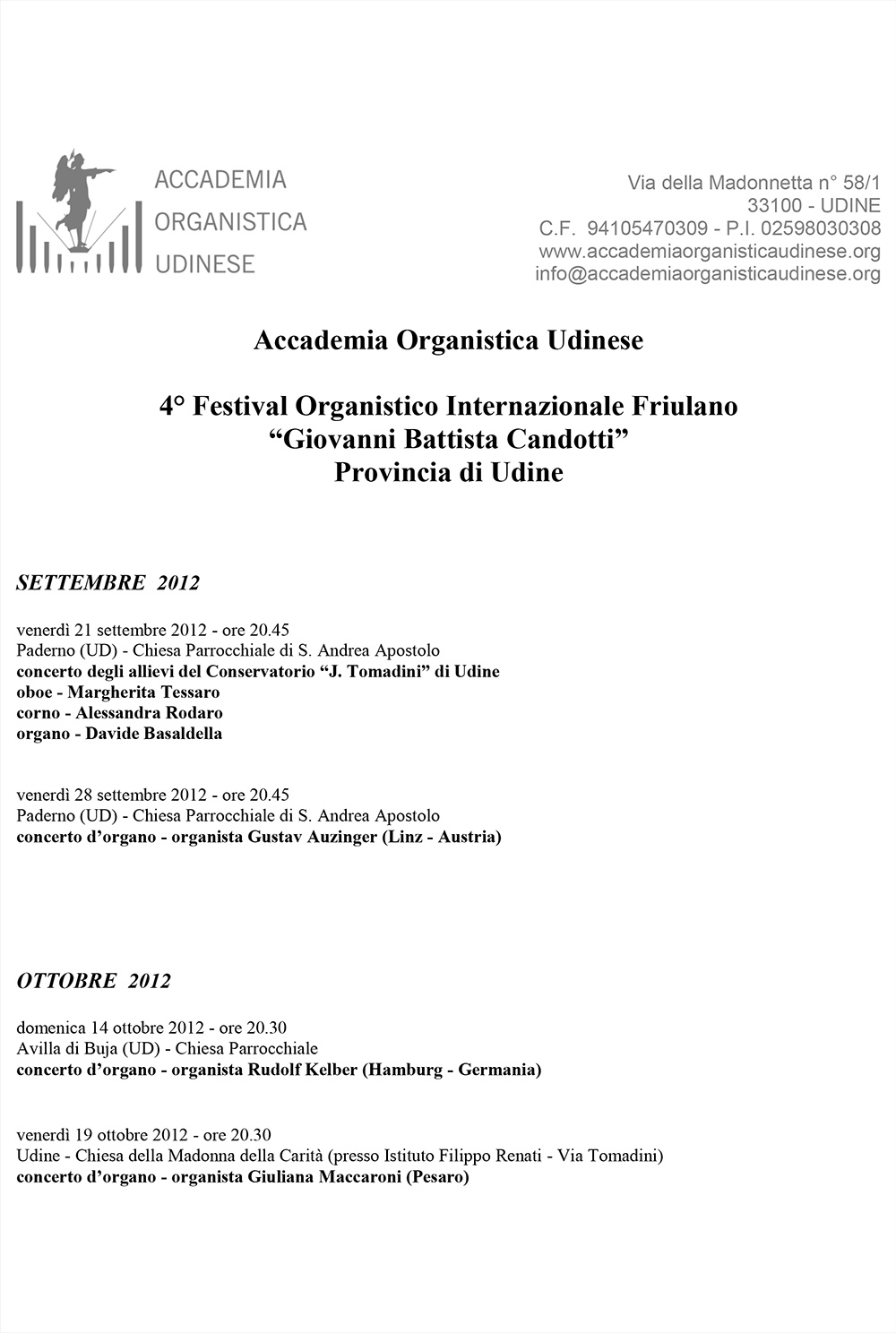 Quarto festival internazionale